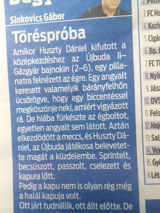 Illustration for article titled Végre újra a halál kapujában járt a magyar sportújságírás halálmadara